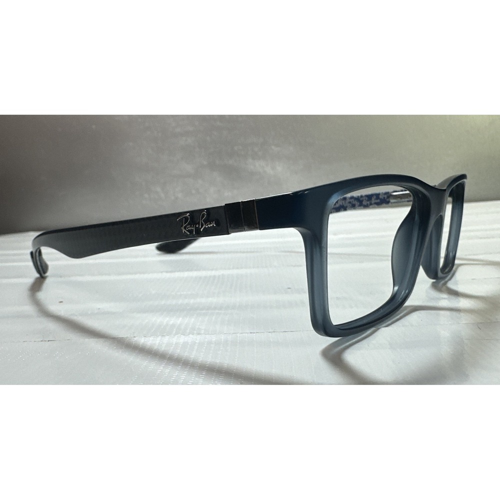 Ray-Ban Eyeglasses RB 8901 5262 Blue/Exposed Carbon Fiber Rectangular 53[]17 145